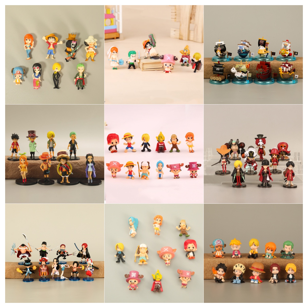Model Kit Chopper - 6-12 Buah/Set One Piece Monkey D.