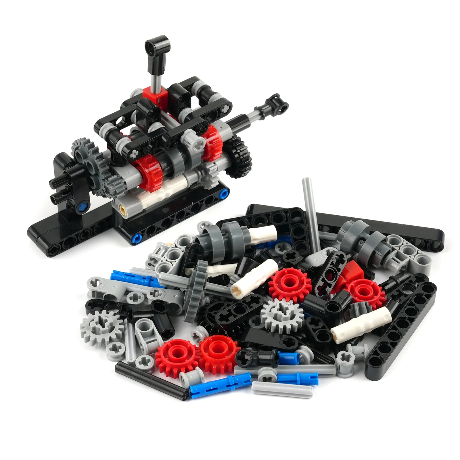 Model Kit Chemistry - Kit Blok Bangunan Gearbox Manual 4-Kecepatan