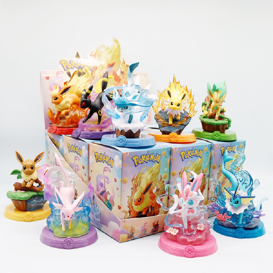 Model Kit Pokemon - 8 Gaya Boneka Aksi Pok é