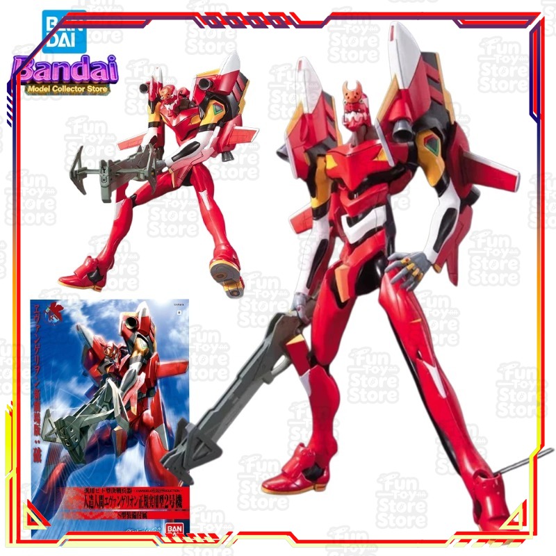 Model Kit Eva 02 - Bandai Evangelion EVANGELION-02 Action Figure Mainan