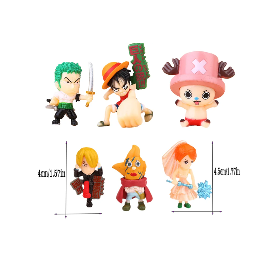 6 Buah/Set One Piece Monkey D. - Model Kit Chopper ulasan dan harga