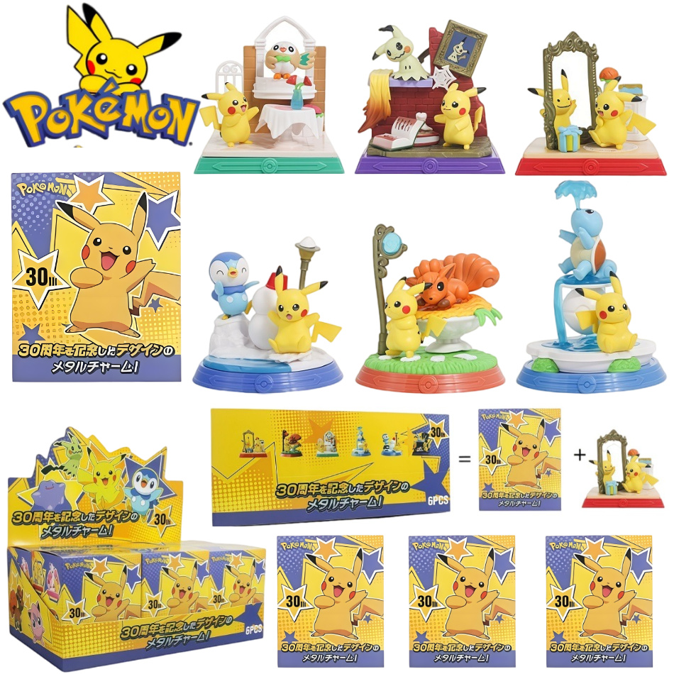 6 Buah Boneka Aksi Pok é Mon P - Model Kit Pokemon ulasan dan harga