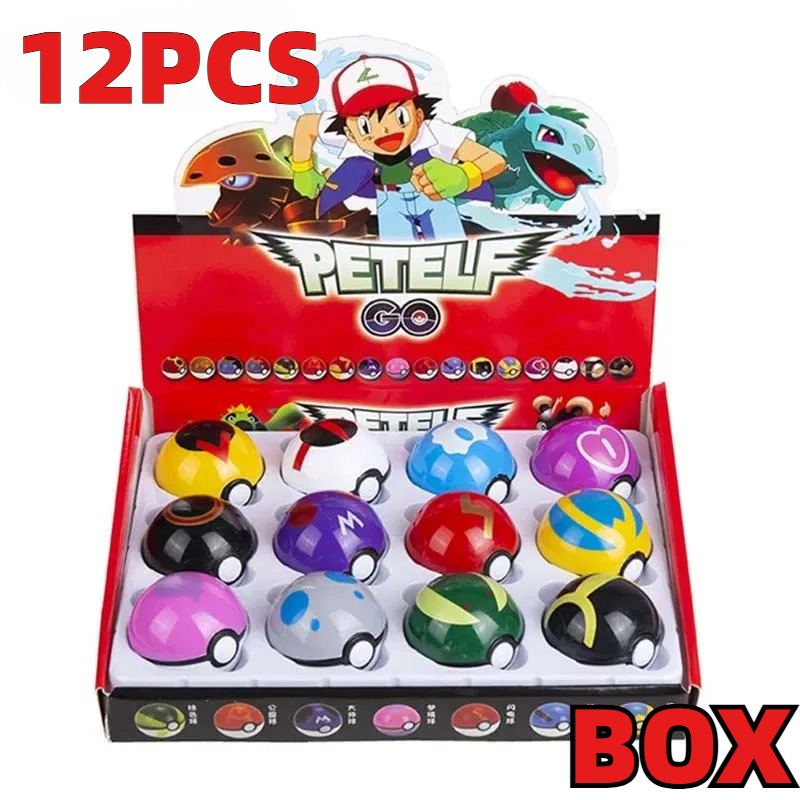Figur Pokemon 12 Buah/Set Bola - Model Kit Pokemon ulasan dan harga