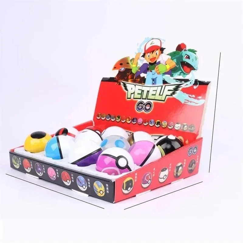 Figur Pokemon 12 Buah/Set Bola - Model Kit Pokemon ulasan dan harga
